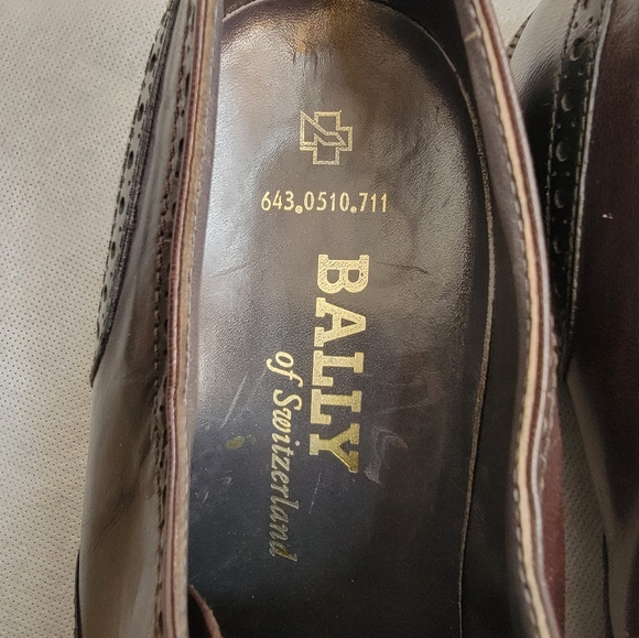 Bally Oxford men black shoes Size 8.5 - Picture 4 of 16